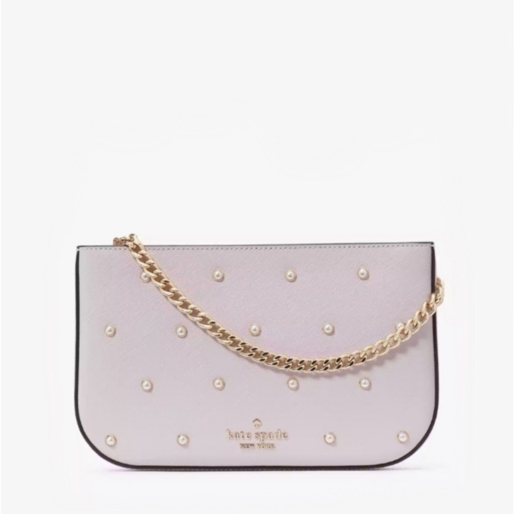 NWT Kate Spade Madison Studded Pearls Pochette